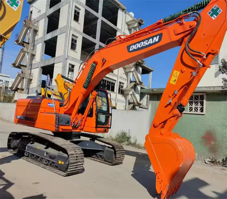 Escavatore a ruote usate arancione DX225LC Doosan Backhoe Escavatore usato