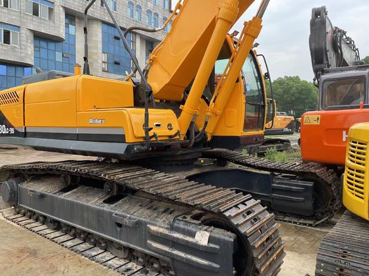 Cummins Motor Excavator Digger Hyundai 220-9s 5-10 metri Altezza di scarico Buone condizioni 50 tonnellate Peso operativo