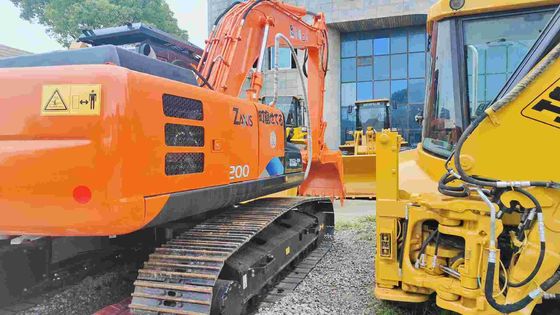 Buone condizioni 19400KG Orange Usato Hitachi escavatore Zx200 con 3,4/5,5km/h velocità di camminata