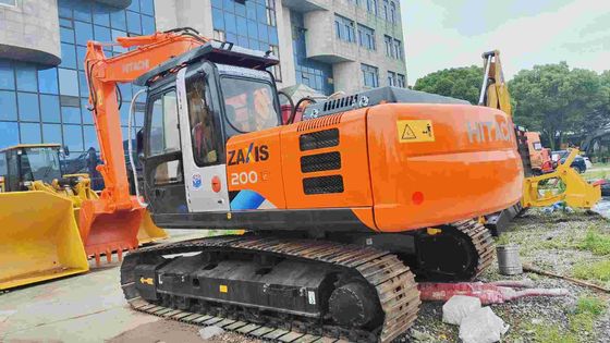 Buone condizioni 19400KG Arancio Escavatore Hitachi Zx200 di seconda mano con motore ISUZU AA-6BGIT