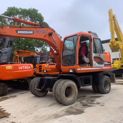Escavatore originale usato Doosan DH150w-7 Escavatore a ruote Doosan