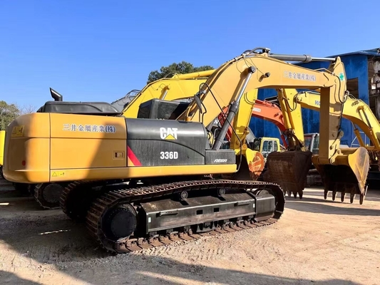 Escavatore cingolato idraulico CAT336D usato da 36 tonnellate con martello demolitore per movimento terra, attrezzatura per movimento terra 336 336D 336D2 330D 330D2