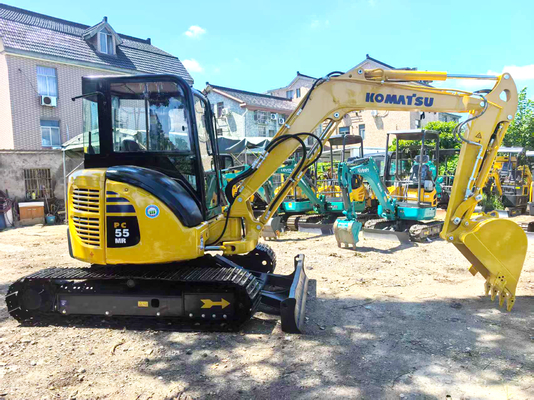 Mini escavatore Komatsu PC55 usato del 2022, 5,5 tonnellate | Rotazione di coda zero | Mini escavatore usato | 2000 ore | 1 anno di garanzia