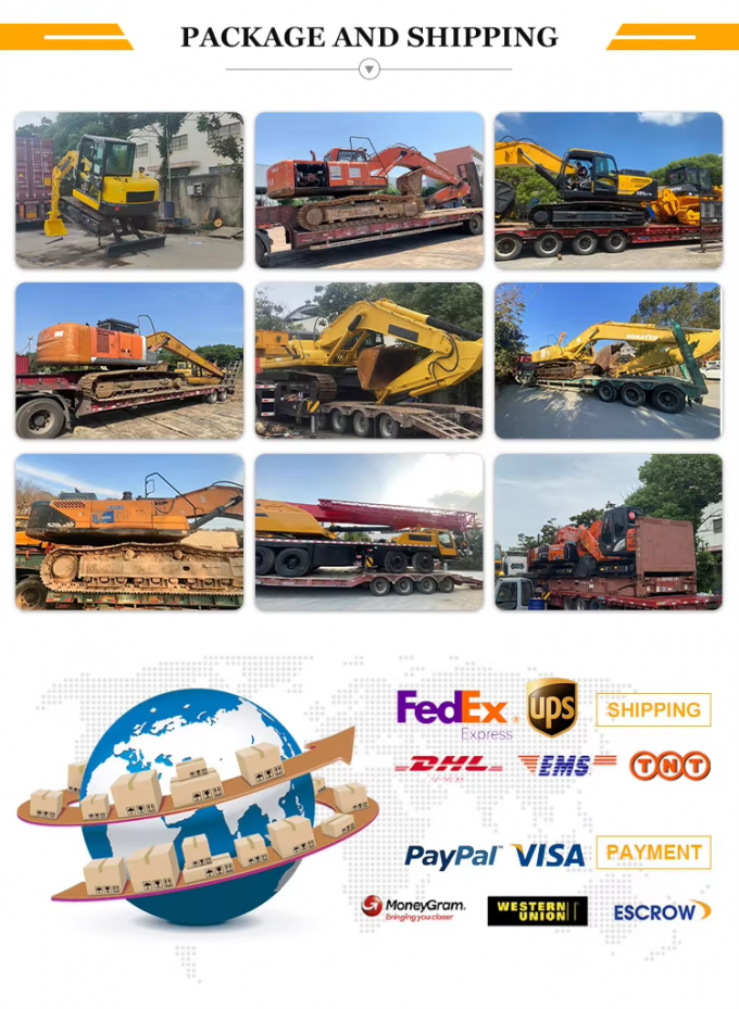 Caterpillar 325B 325BL Escavatore usato Cat 325BL 325D 325DL 325D2 Escavatore con motore potente 6